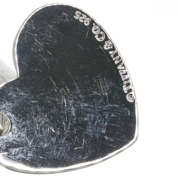 TIFFANY Return Toe Double Heart Necklace Silver Women's &Co. - Picture 6 of 6